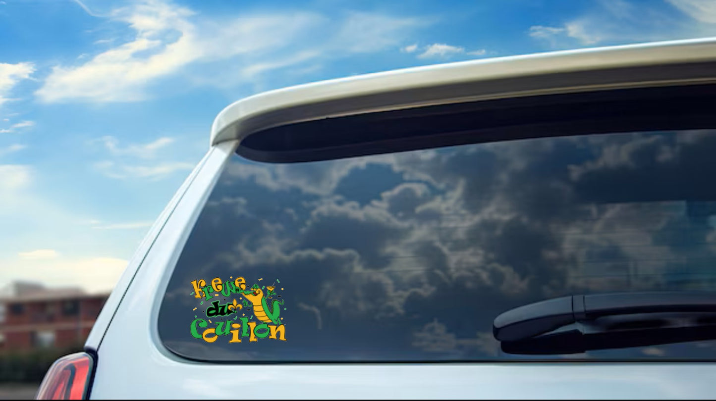 Krewe du Couillon Logo Vehicle Decal