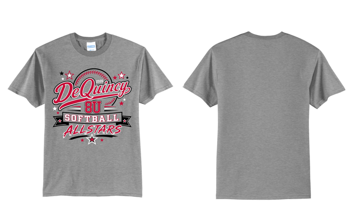 DeQuincy 8U Softball Fan Tee/Tank