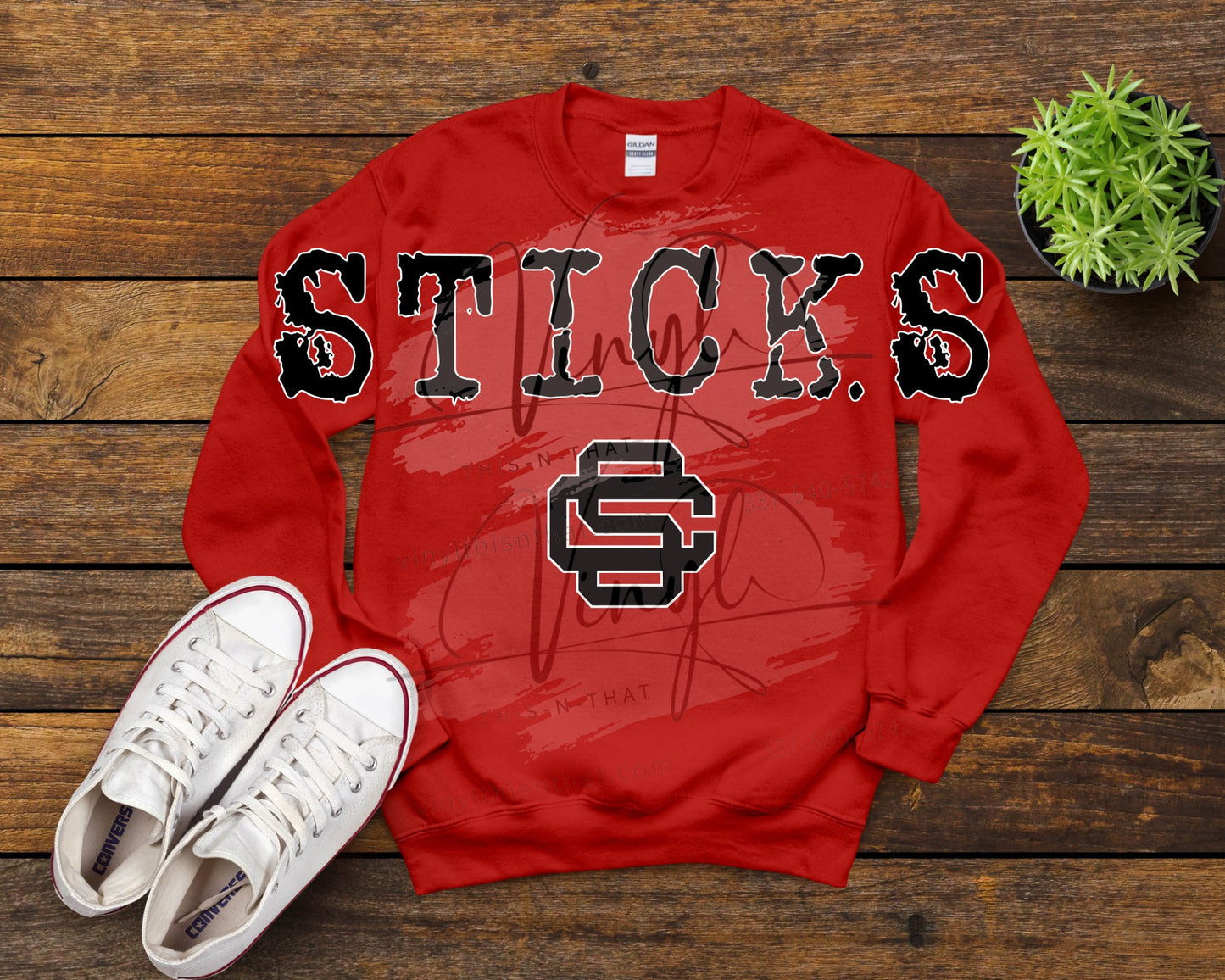 Sticks Jumbo Letter Sweatshirt