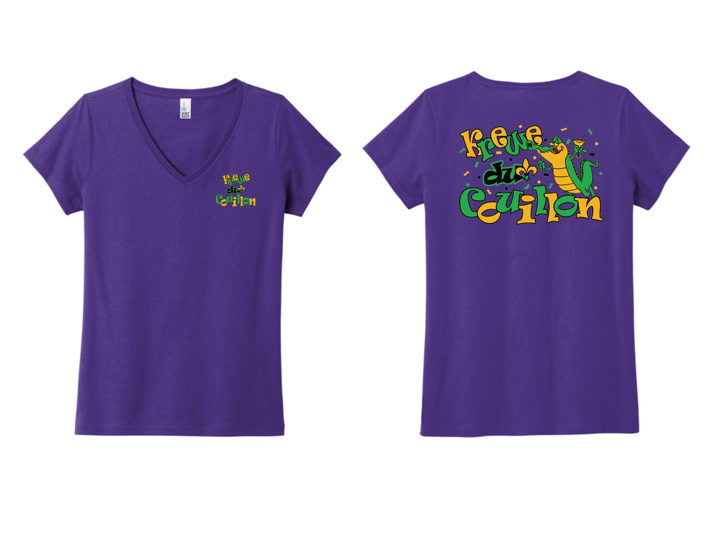 Krewe du Couillon Logo V-neck Tee