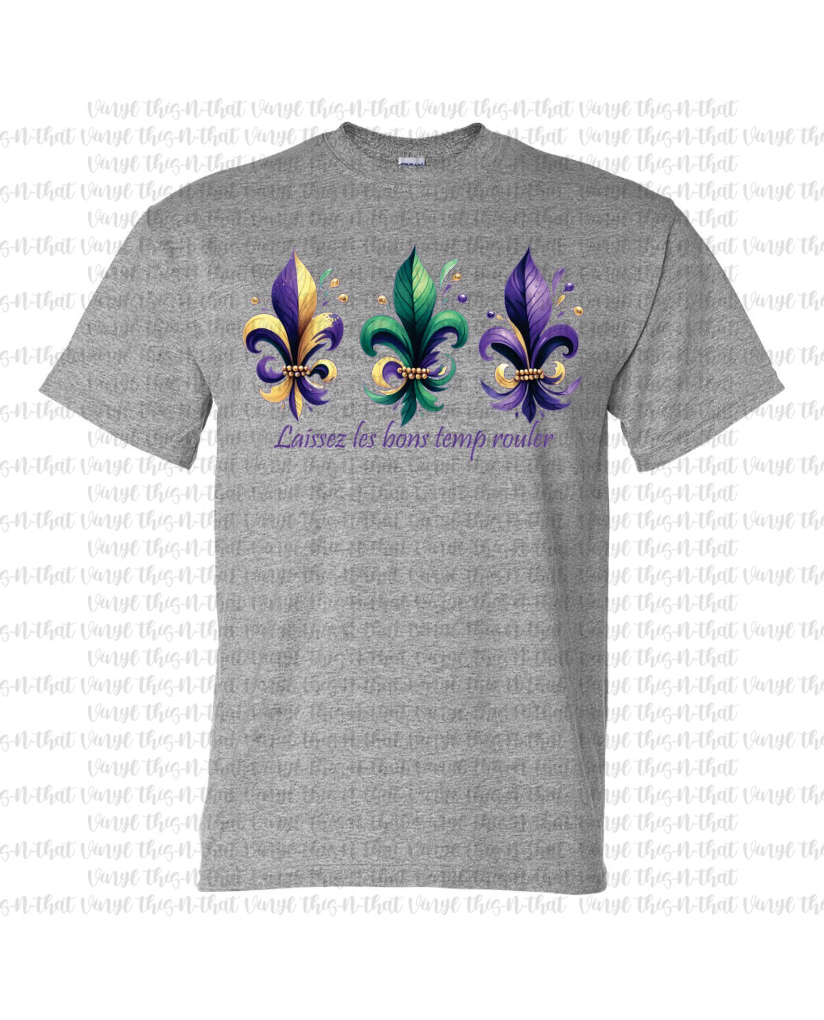 Laissez les bons temp rouler Mardi Gras Fleur de lis