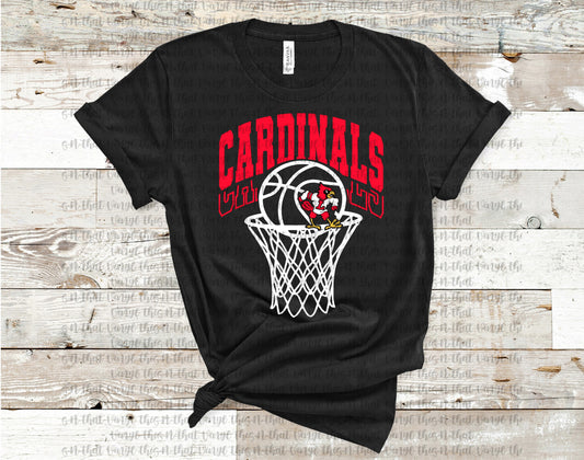 Mascot Basketball Tee - personalized with player number or mascot