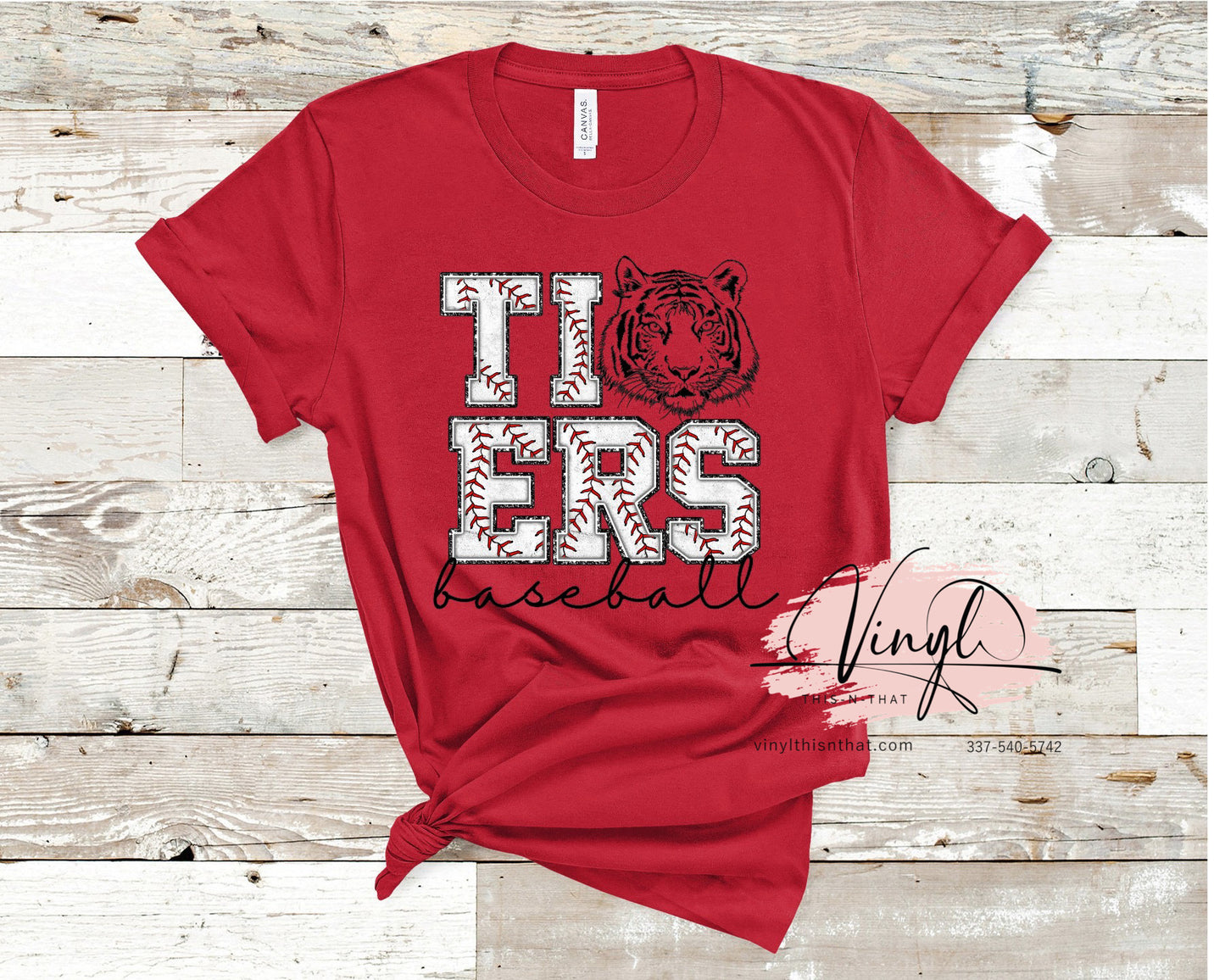 Tigers Baseball Print Tee