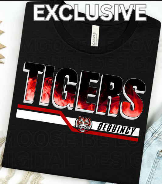 DeQuincy Tigers flames