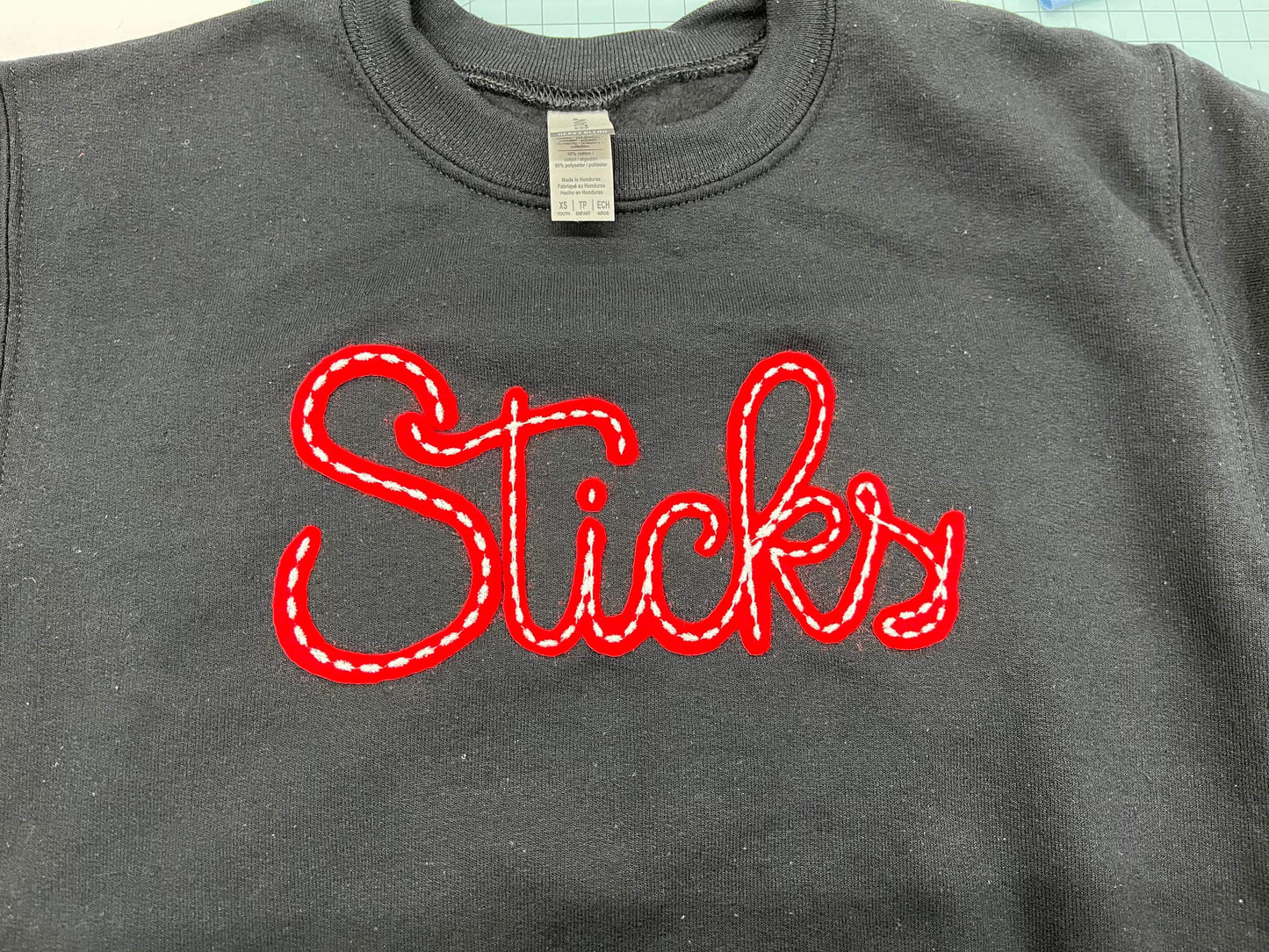 Sticks Felt Stitched Sweatshirt