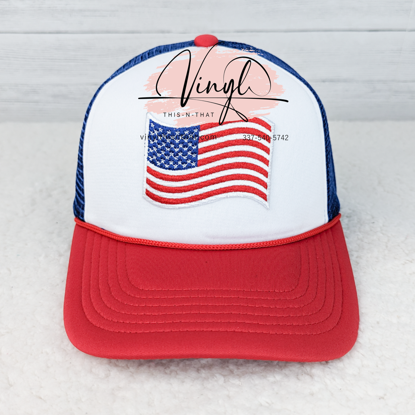 American Flag Trucker Cap