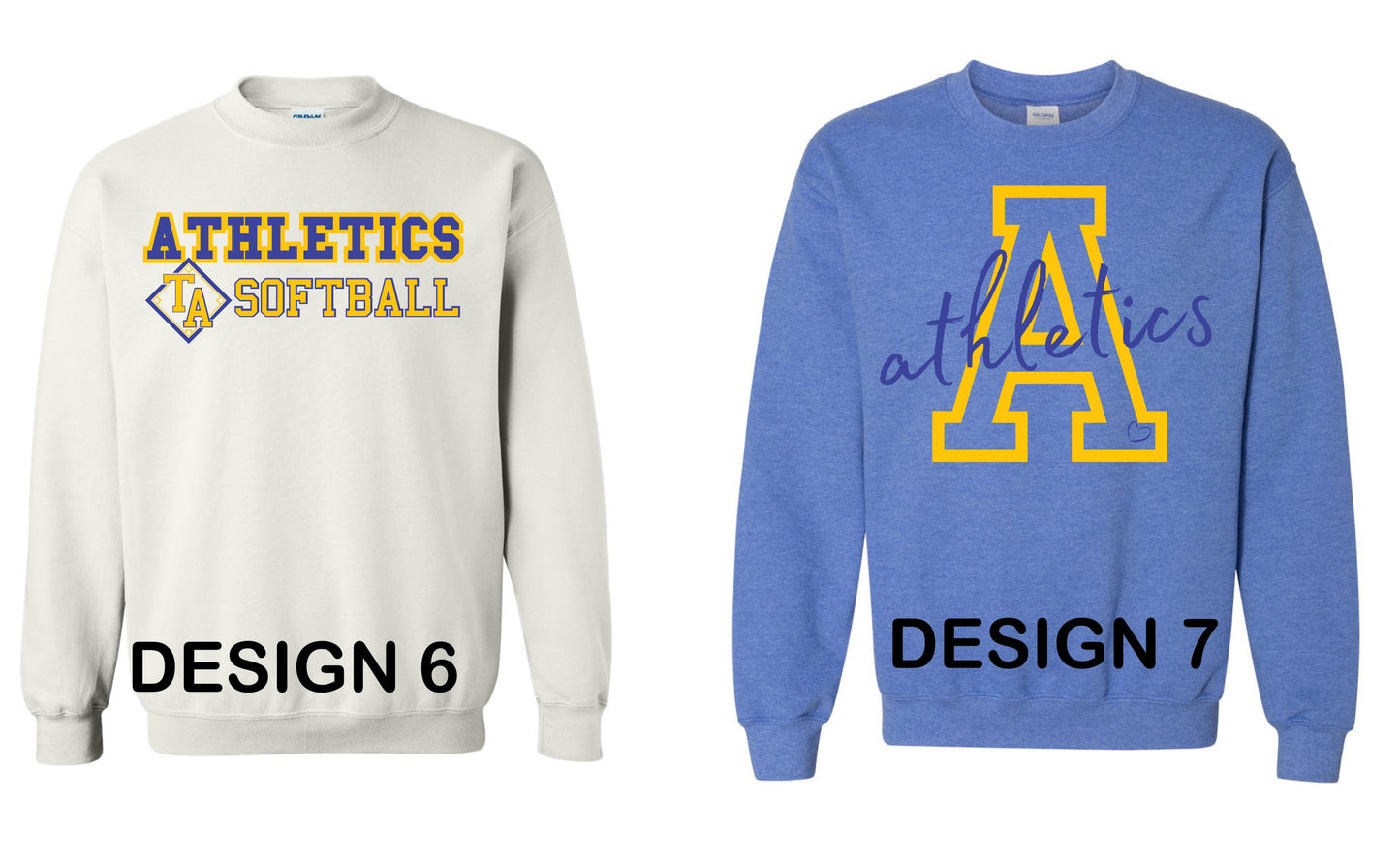 Athletics Softball Crewneck Sweatshirt (ADULT)