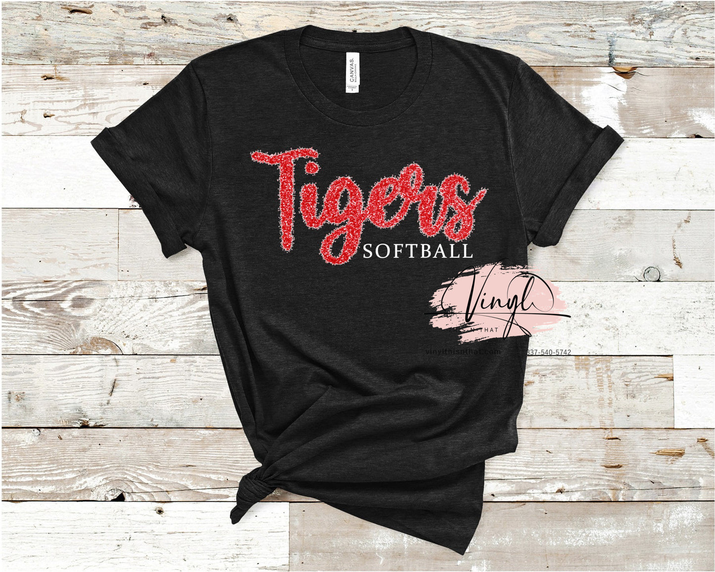 Tiger Softball Faux Tinsel