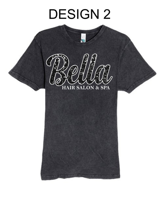 Bella Hair Salon & Spa Applique Embroidery Tee