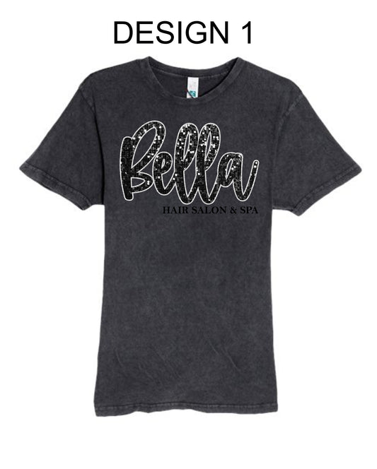 Bella Hair Salon & Spa Applique Embroidery Tee