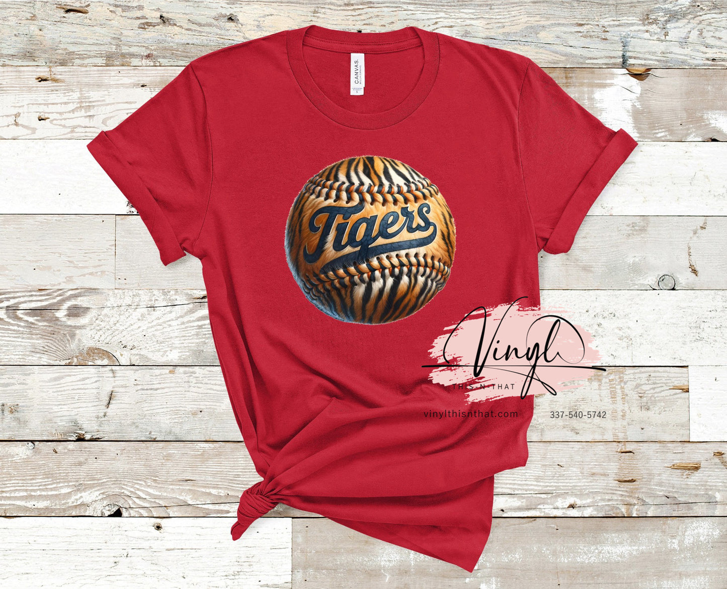 Tiger Print Ball Baseball or Softball Design