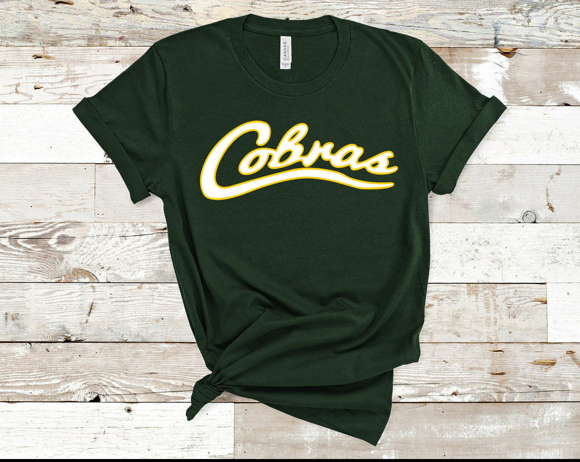 Cobras Baseball script Logo - Adult