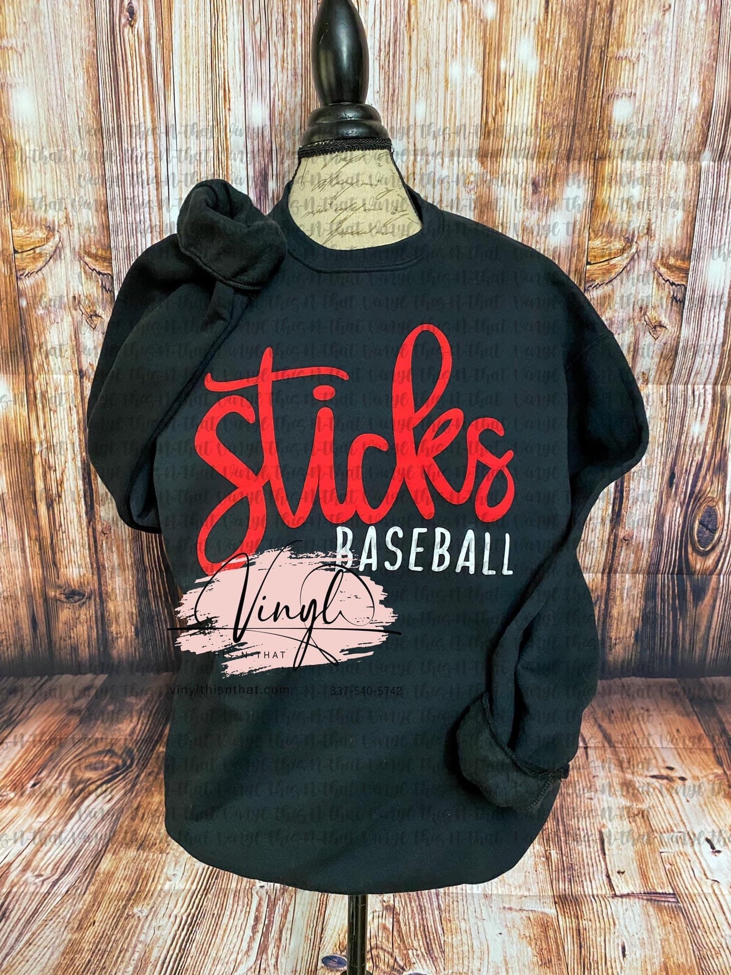 CBA Sticks Handwritten Script Sweatshirt - Adult