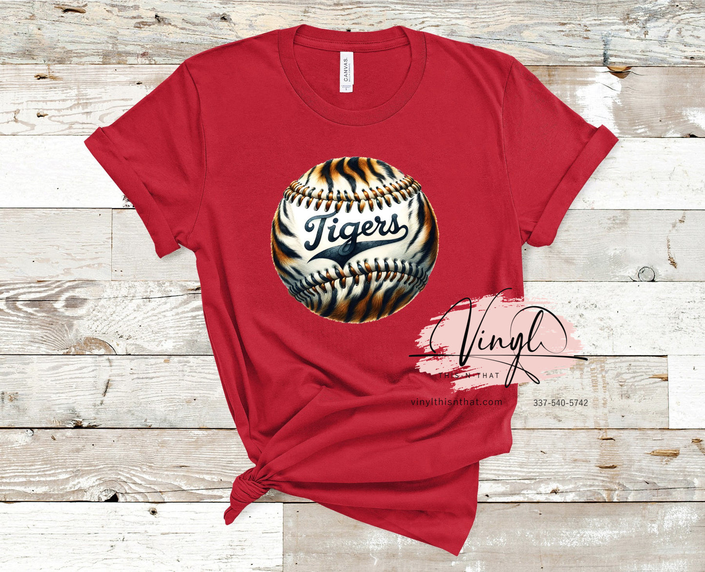 Tiger Print Ball Baseball or Softball Design