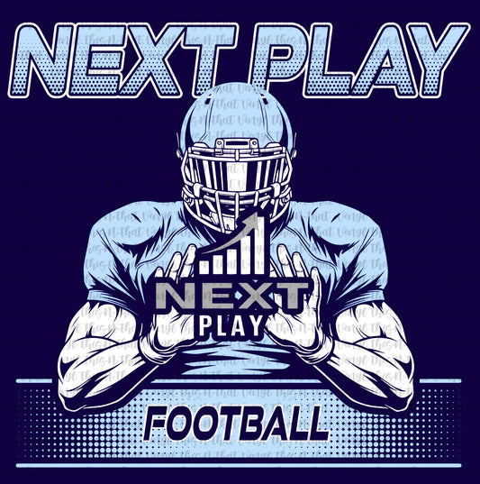 Next Play Football Logo Tee