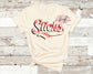 CUSTOM Retro Logo Baseball Stitch Tee