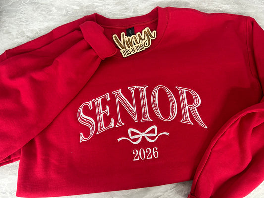 Senior 2026 Embroidered Sweatshirt