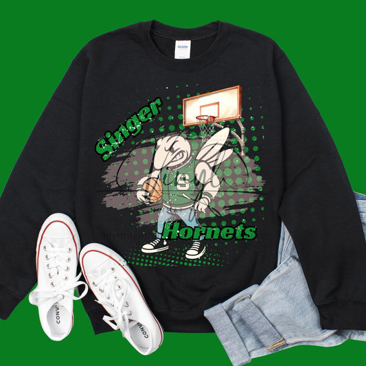 Singer Preppy Basketball or Cheer Mascot