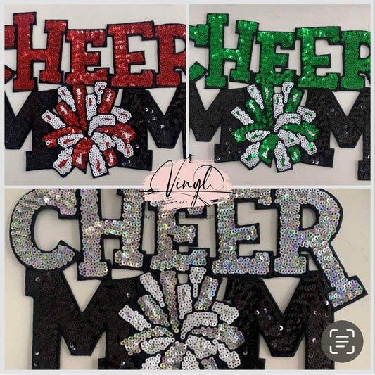 Sequin Cheer Mom Tee