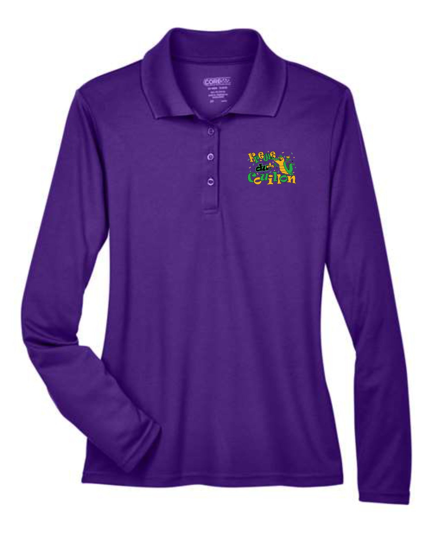 Krewe du Couillon Logo Polo Long Sleeve