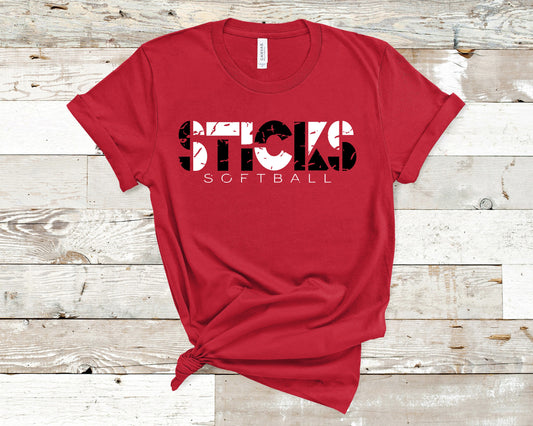 Sticks Distressed design