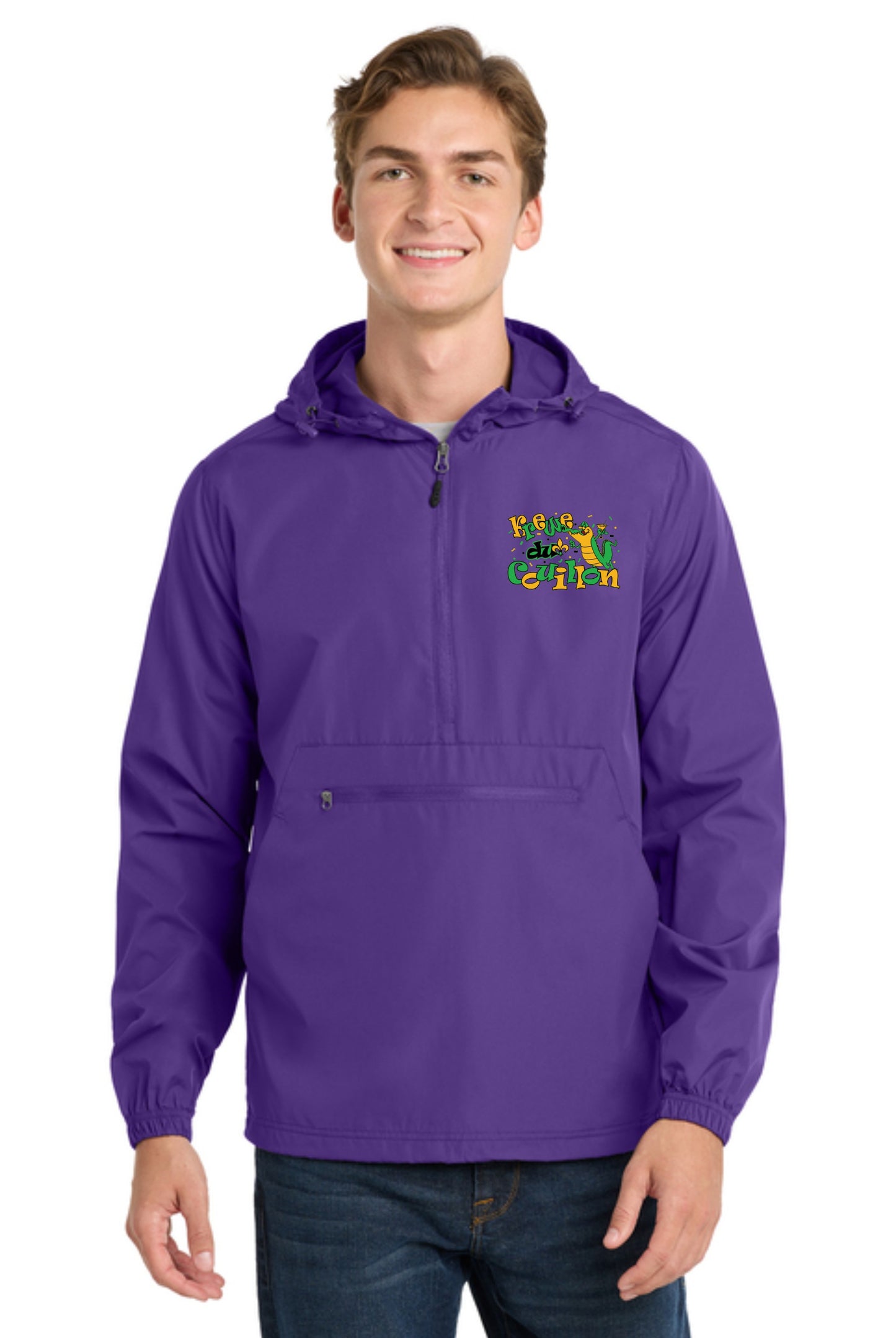 Krewe du Couillon Logo Packable Quarter Zip