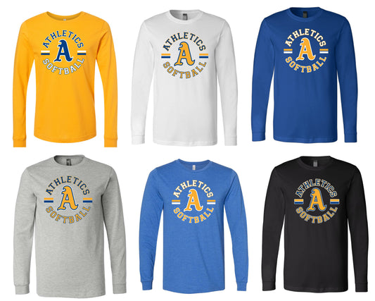 Athletics Softball 3 - (ADULT) Long Sleeve