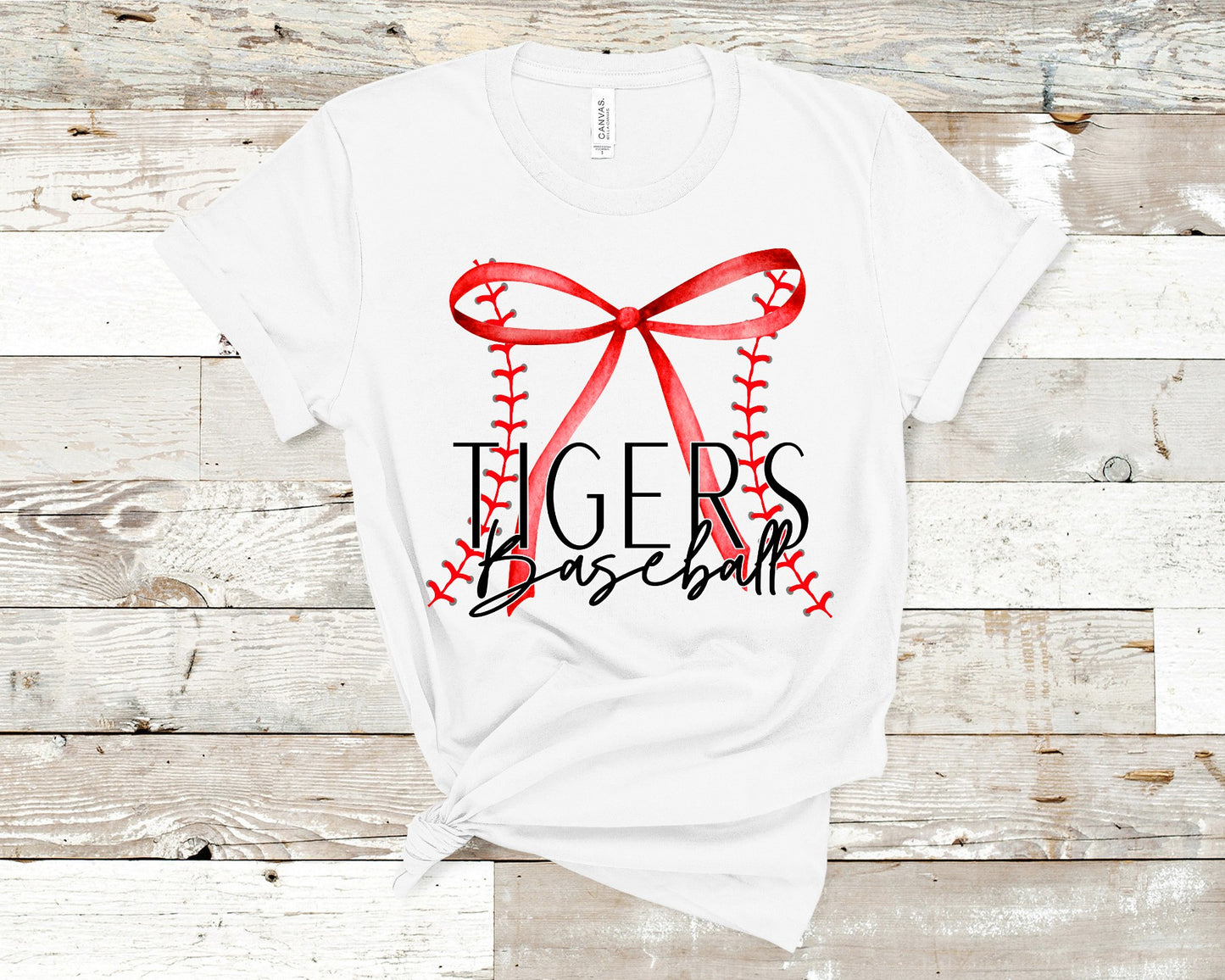 Custom Mascot Bow Baseball Design