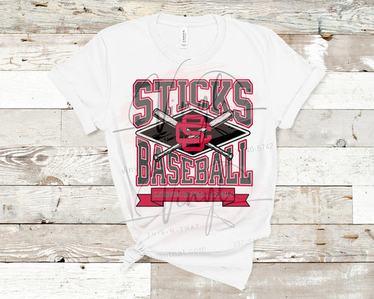 Sticks Baseball Crest