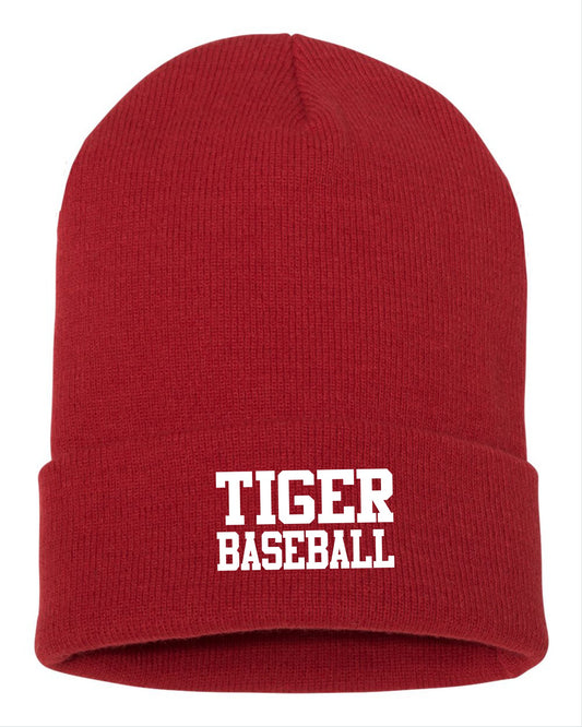 Tiger Baseball Logo Beanie