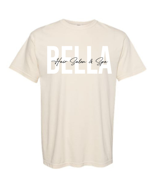 Bella Hair Salon & Spa Duo Font Printed Tee