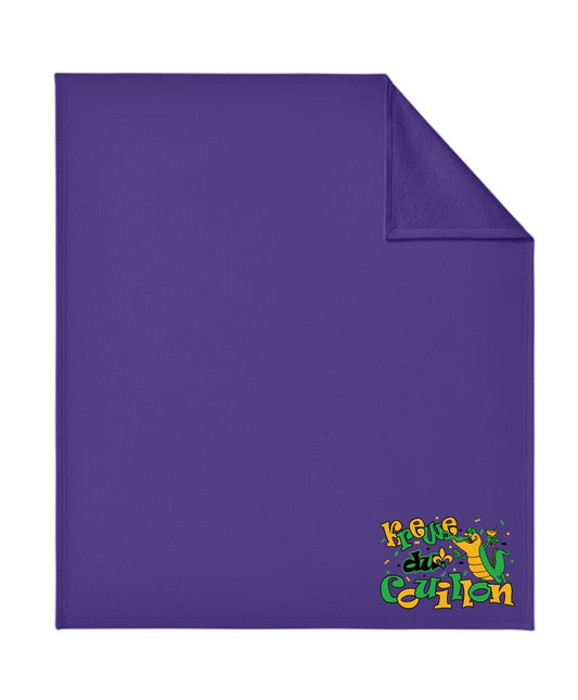 Krewe du Couillon Logo Sweatshirt Blanket