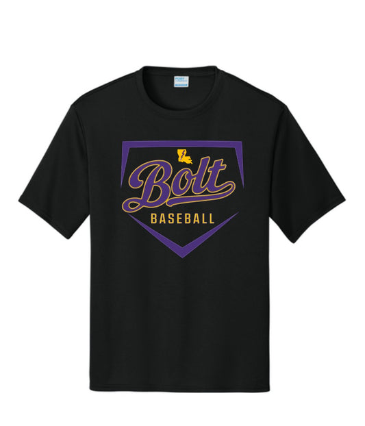 LA BOLT Home Plate Script