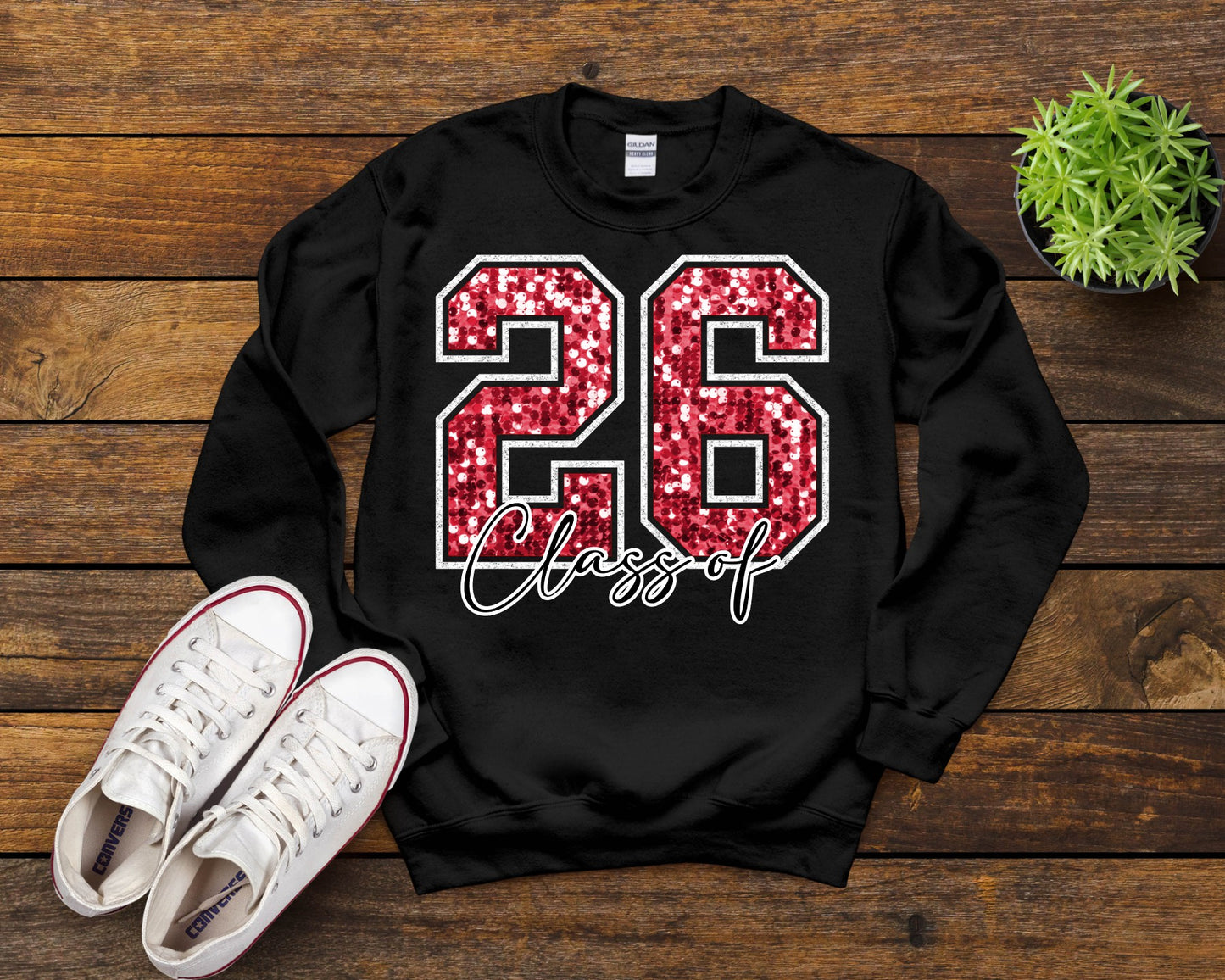 Class of '26 faux sequin