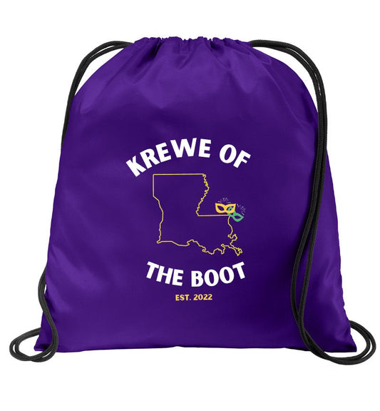 Krewe of the Boot Logo 2 Cinch Sack