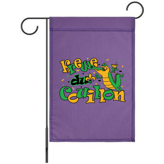 Krewe du Couillon Logo Garden Flag