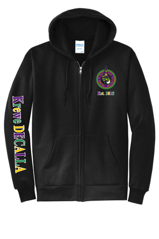 Krewe Decalla Logo Full zip Hoodie