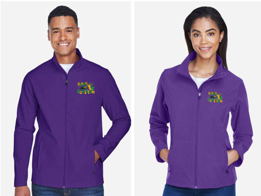 Krewe du Couillon Logo Soft Shell Fullzip