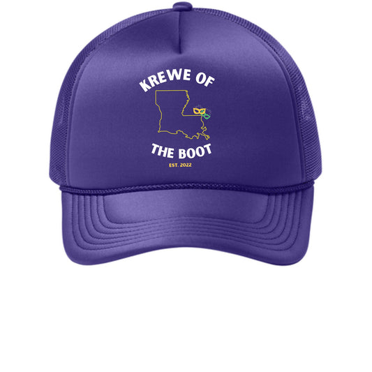 Krewe of the Boot Logo 2 Foam Trucker Cap