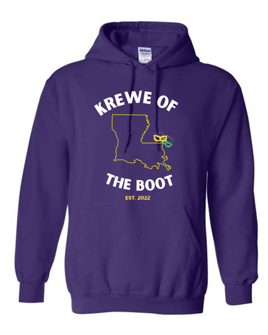 Krewe of the Boot Logo 2 Hoodie