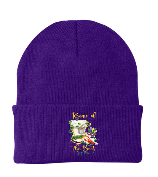 Krewe of the Boot Logo Beanie
