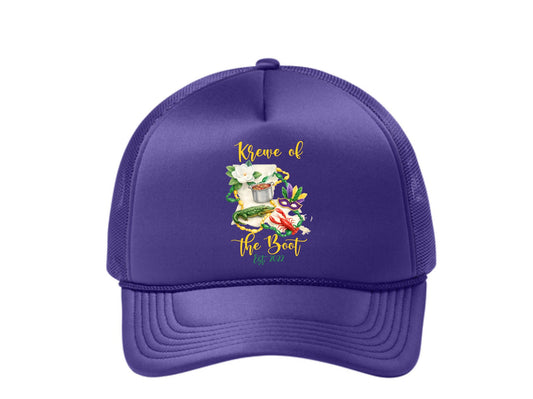 Krewe of the Boot Logo Foam Trucker Cap