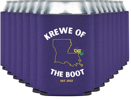 Krewe of the Boot Logo 2 Can Sleeve