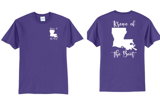 Krewe of the Boot Logo Short Sleeve-Single Color Design