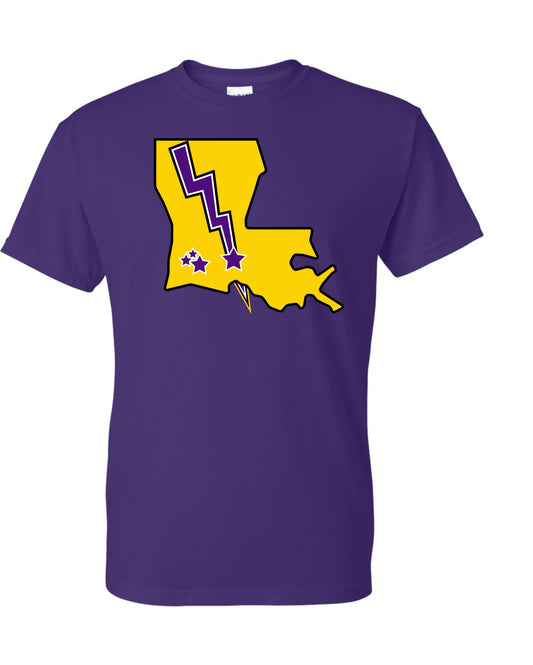 LA BOLT Lafayette Shape of Louisiana