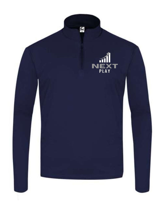 Next Play Logo 1/4 Zip
