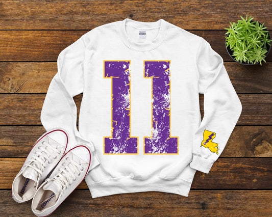 LA Bolt Grunge Player Number
