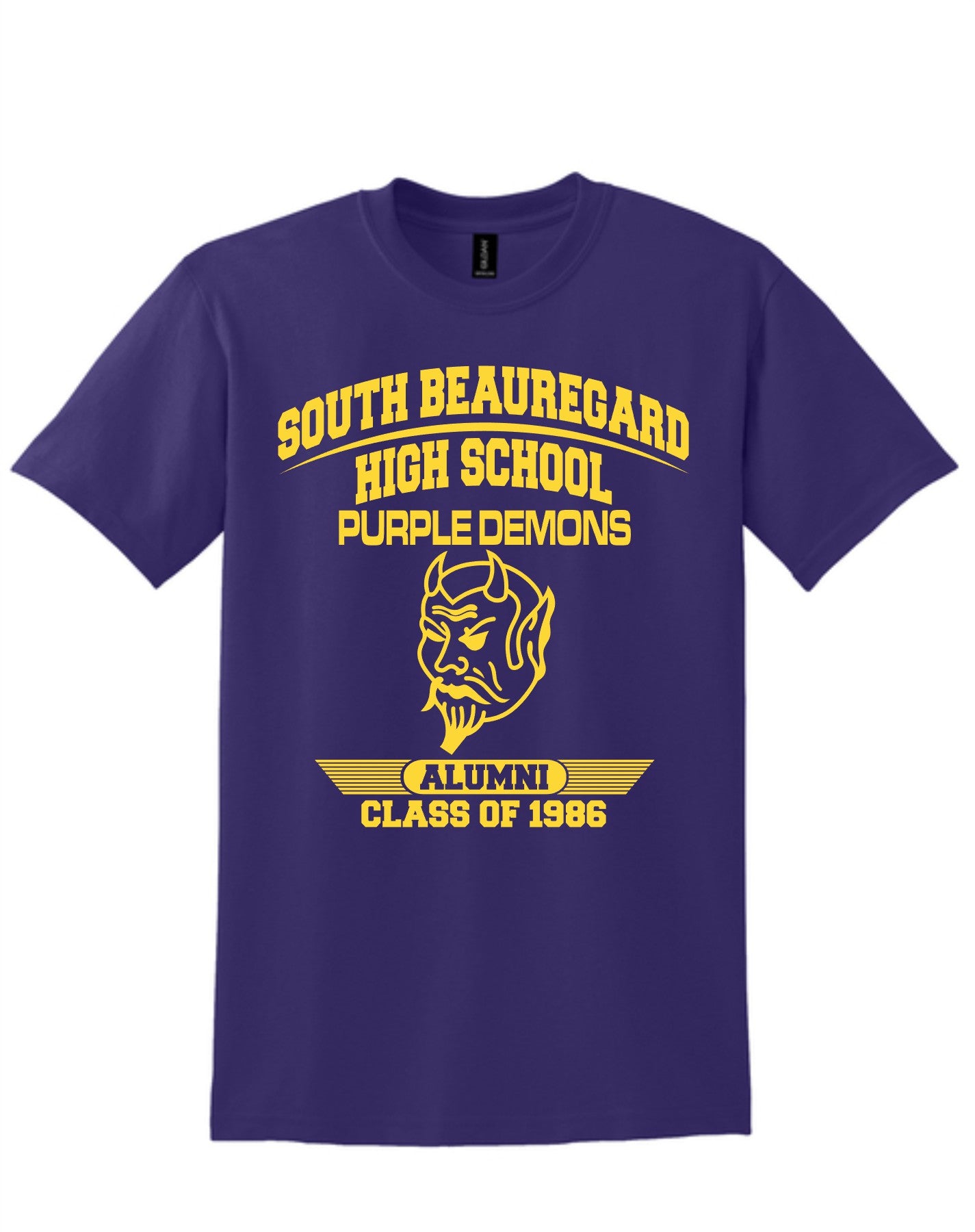 South Beau Purple Demons Class of 1986 Alumni Tee