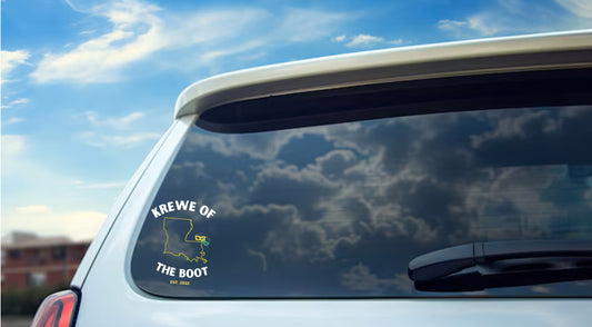 Krewe of the Boot Logo 2 Vehicle Decal