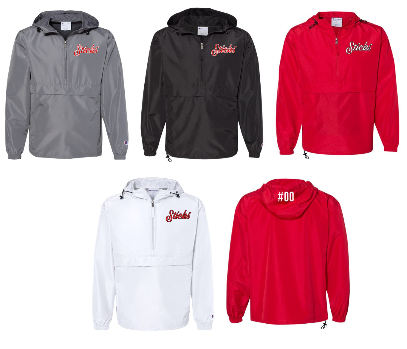 Sticks Logo Packable Quarter Zip – Vinyl this-N-that